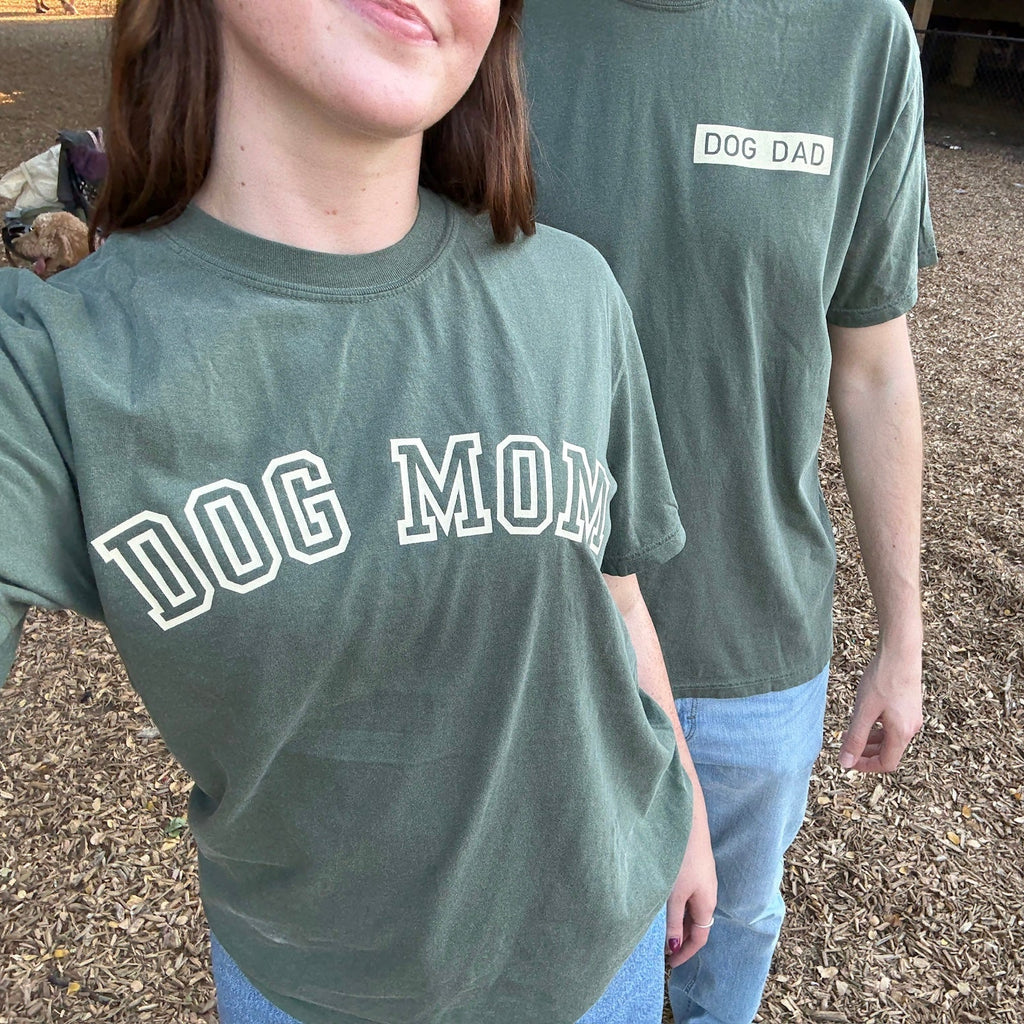 dog mom varsity tshirt - The Happy Floof